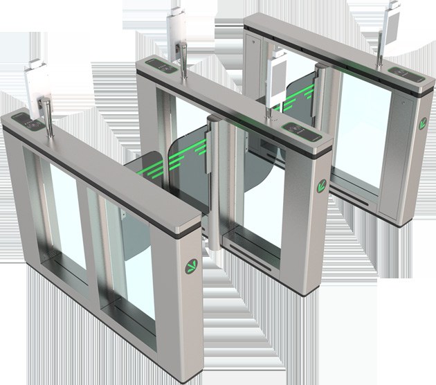 Configurable pedestrian access gate for controlled facilities